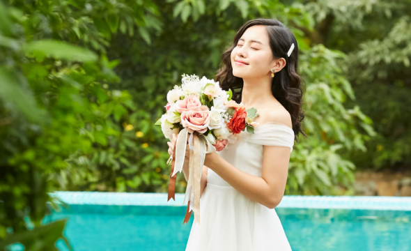 Poolside Wedding